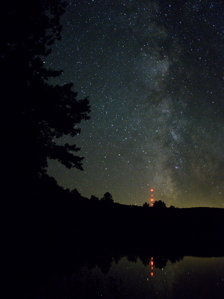 August 31, 2016    Looking south in summer, the milky way is another challenge to capture.