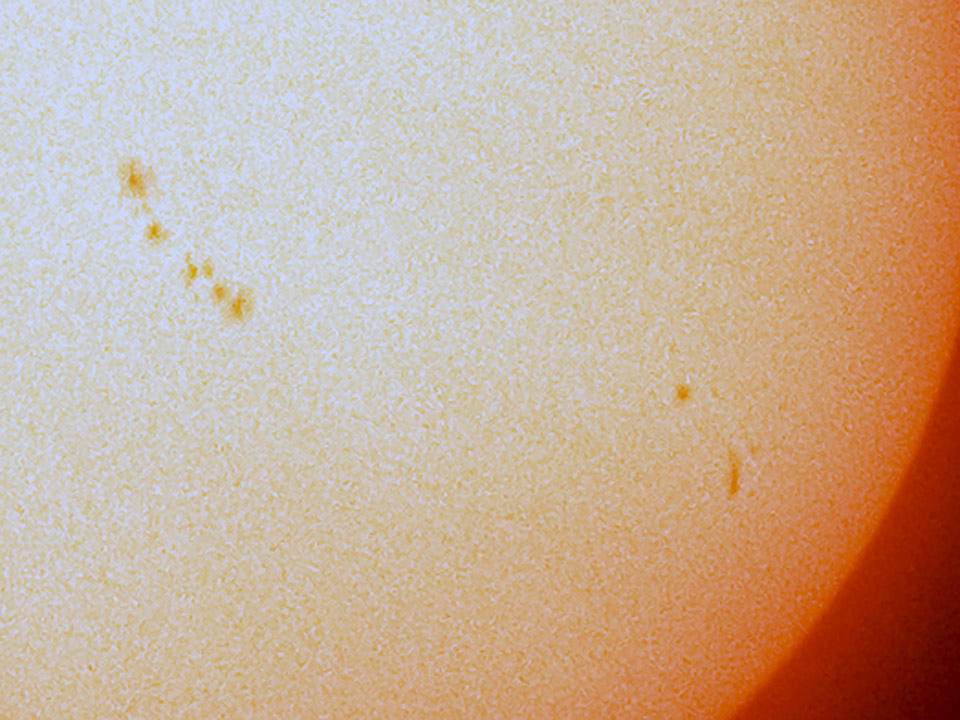 Here, I was rehearsing for later in the year when we would see the total eclipse.